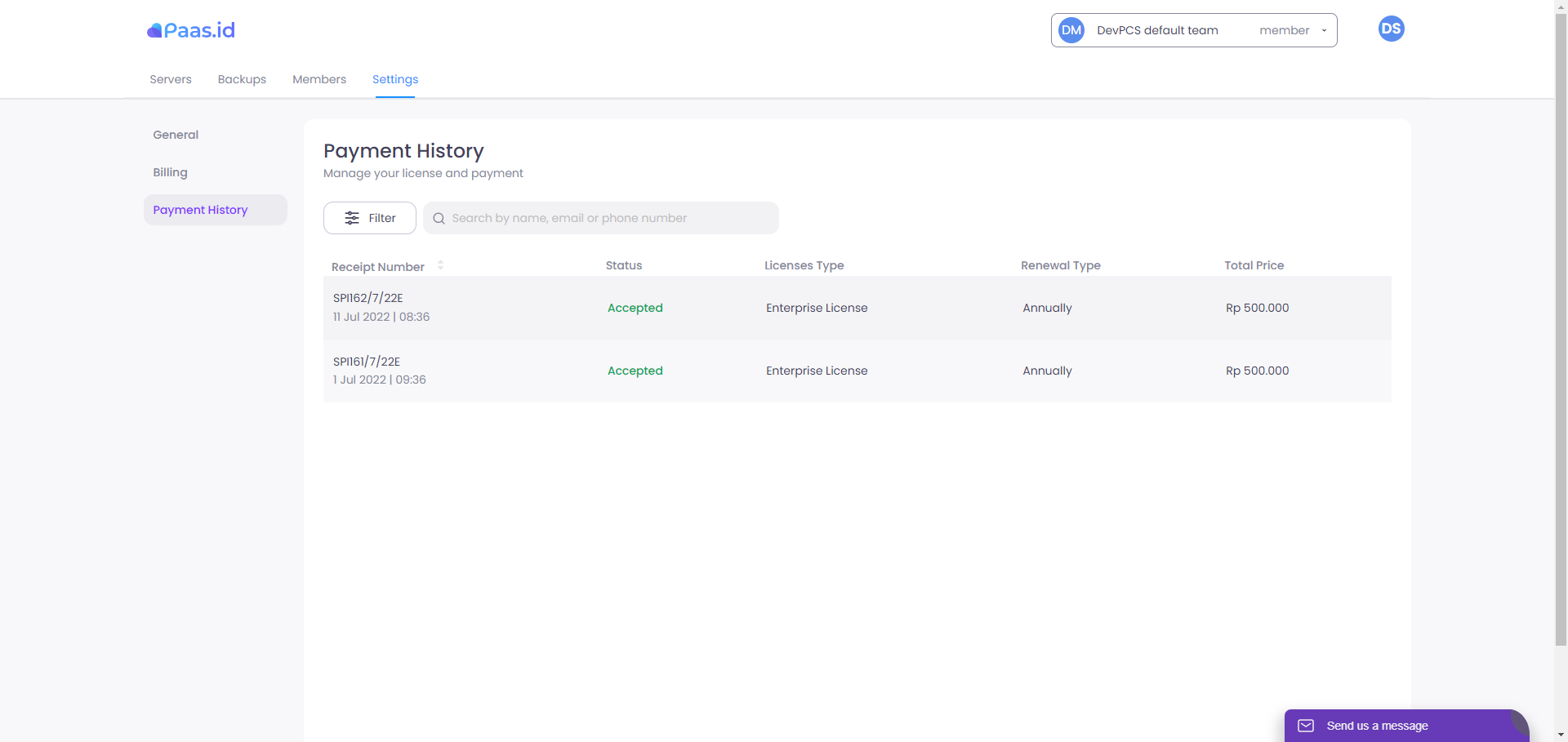 How to Purchase a PAAS License