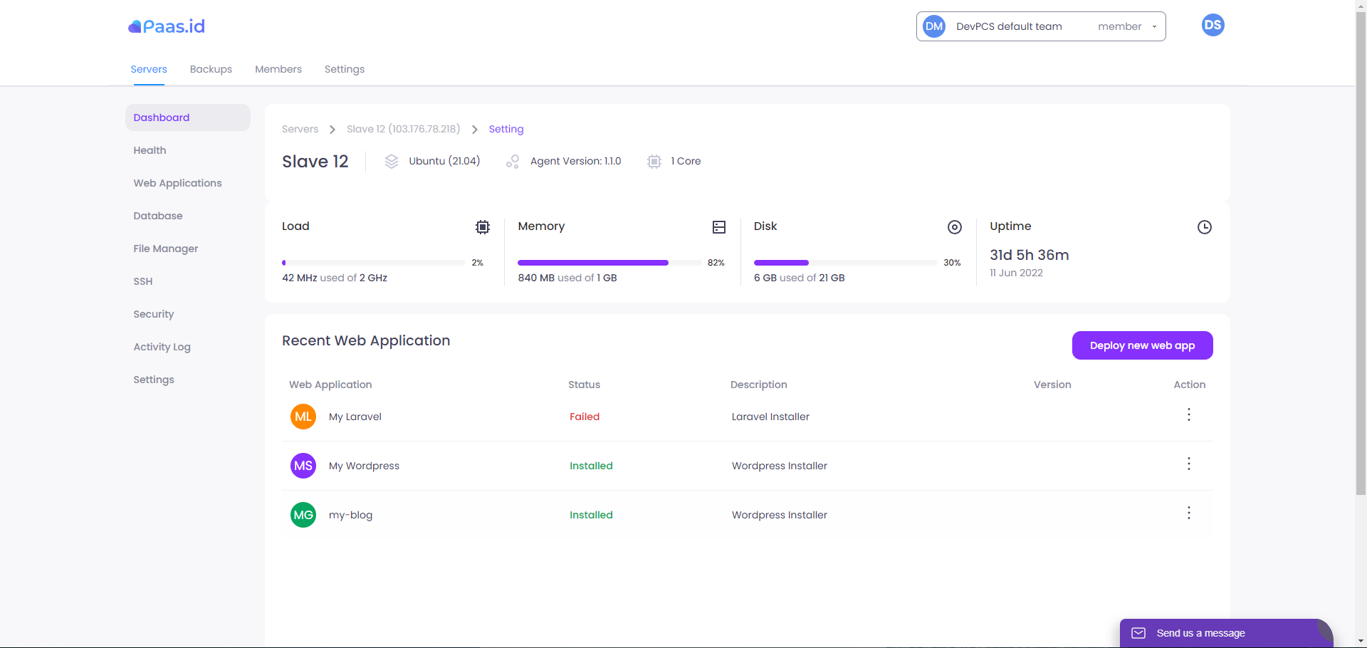 How to Install Custom Web Application on Paas.id