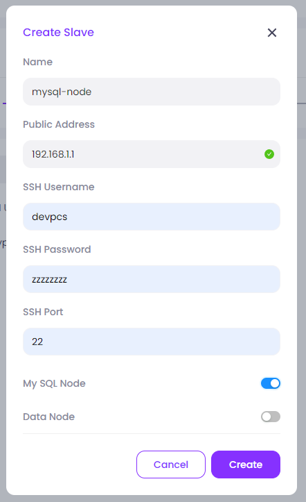 Setup MySQL cluster on Paas