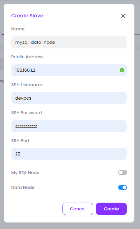 Setup MySQL cluster on Paas