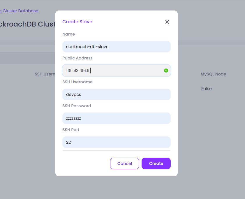 Setup Cockroach Cluster on Paas