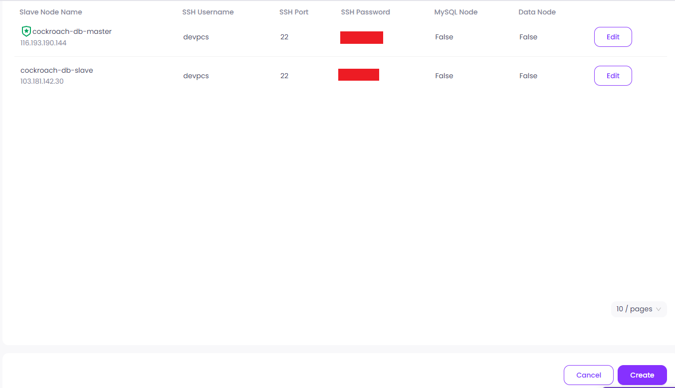 Setup Cockroach Cluster on Paas