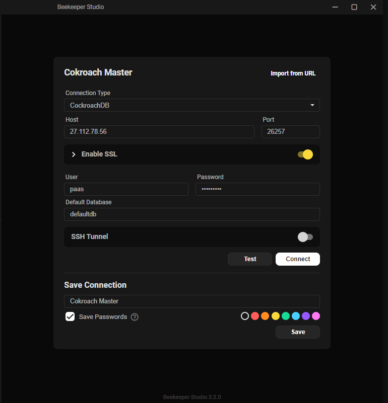 Setup Cockroach Cluster on Paas